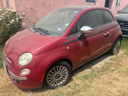 Red 2012 FIAT 500 Lounge