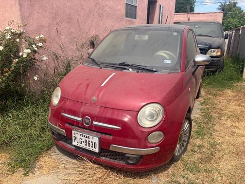 Red 2012 FIAT 500 Lounge