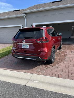 Red 2019 Nissan Rogue SV