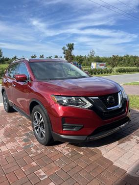 Red 2019 Nissan Rogue SV