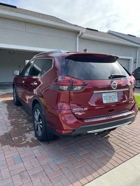 Red 2019 Nissan Rogue SV