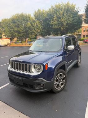 Blue 2016 Jeep Renegade Limited