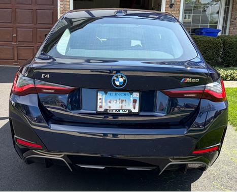 Blue 2024 BMW i4 Gran Coupe M50