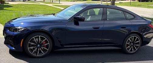 Blue 2024 BMW i4 Gran Coupe M50