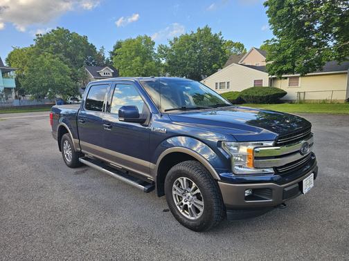 Blue 2018 Ford F-150 Lariat