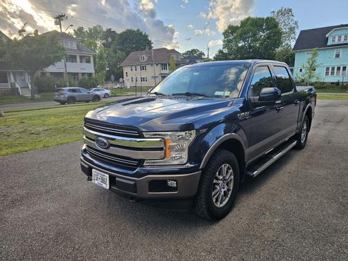 Blue 2018 Ford F-150 Lariat