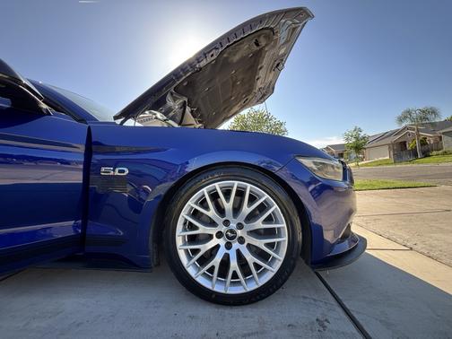Blue 2016 Ford Mustang GT Premium