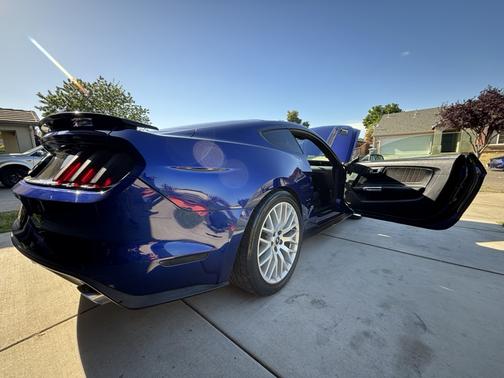 Blue 2016 Ford Mustang GT Premium
