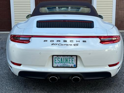 White 2017 Porsche 911 911 Carrera 4S Cabriolet
