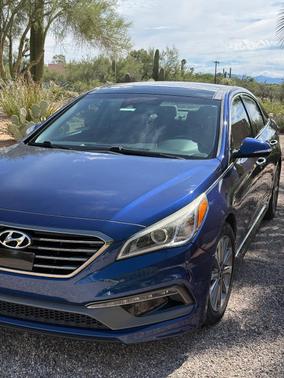 Blue 2016 Hyundai SONATA Limited