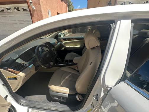 White 2017 Hyundai SONATA Hybrid Limited