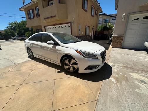 White 2017 Hyundai SONATA Hybrid Limited