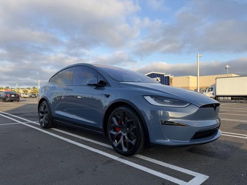 Blue 2026 Tesla Model X Plaid