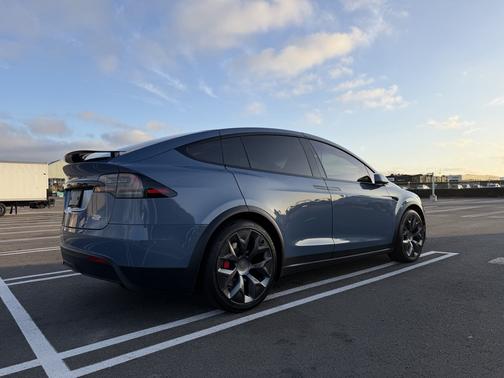 Blue 2026 Tesla Model X Plaid