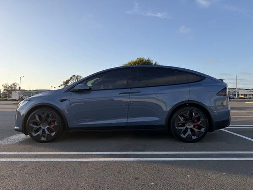 Blue 2026 Tesla Model X Plaid