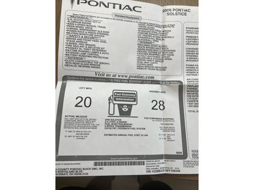 2006 Pontiac Solstice Base