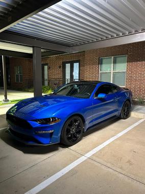 Blue 2020 Ford Mustang EcoBoost
