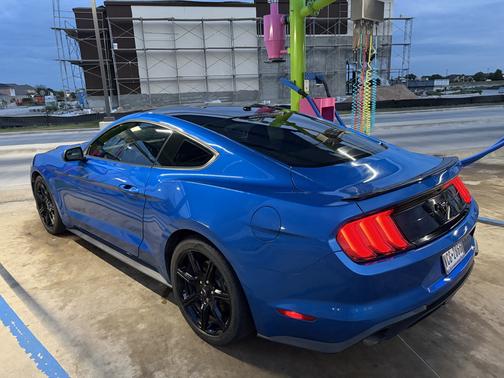 Blue 2020 Ford Mustang EcoBoost