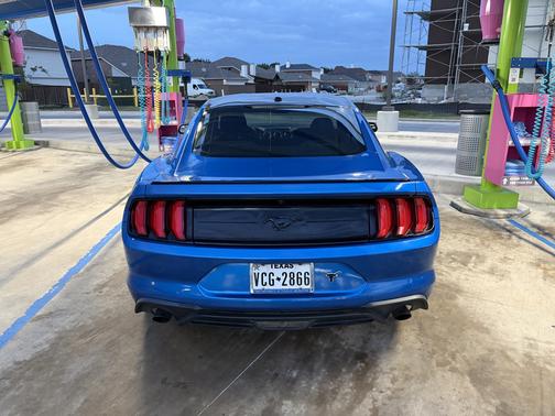 Blue 2020 Ford Mustang EcoBoost