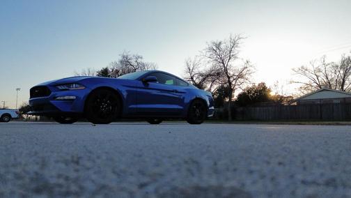 Blue 2020 Ford Mustang EcoBoost