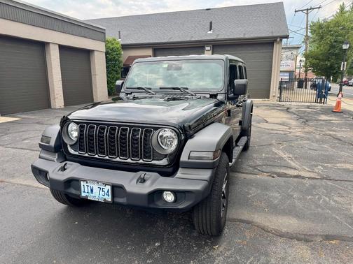 Black 2024 Jeep Wrangler Sport S