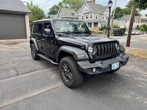 Black 2024 Jeep Wrangler Sport S