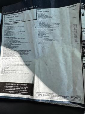 2020 Land Rover Range Rover Sport HSE MHEV