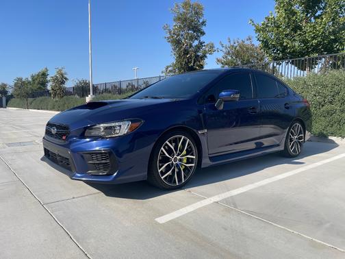 Blue 2021 Subaru WRX STI Limited w/Lip
