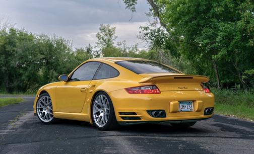 Yellow 2008 Porsche 911 911 Turbo