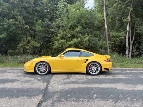 Yellow 2008 Porsche 911 911 Turbo
