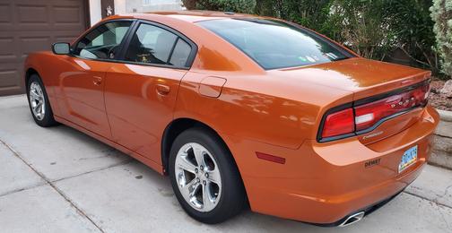 Orange 2011 Dodge Charger R/T