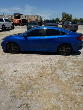 Blue 2020 Honda Civic Sport