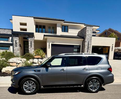 Gray 2020 INFINITI QX80 LUXE