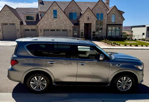 Gray 2020 INFINITI QX80 LUXE