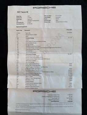 2021 Porsche Taycan 4S