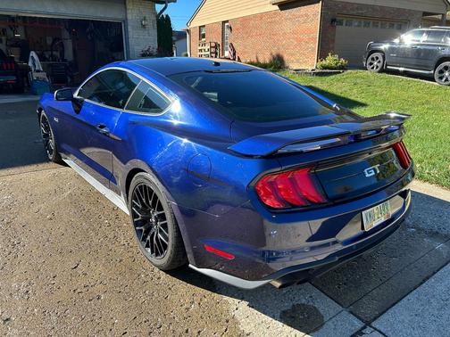 Blue 2018 Ford Mustang GT Premium