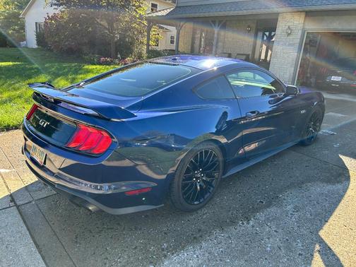 Blue 2018 Ford Mustang GT Premium