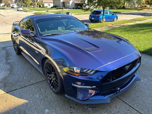 Blue 2018 Ford Mustang GT Premium