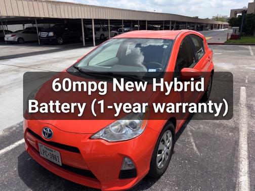 Orange 2012 Toyota Prius c Two