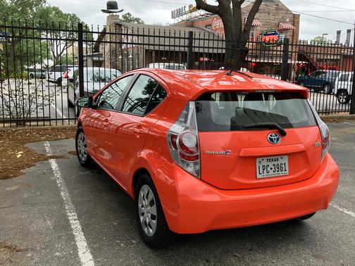 Orange 2012 Toyota Prius c Two