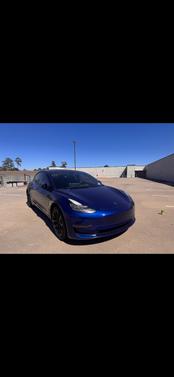 Blue 2021 Tesla Model 3 Standard Range Plus