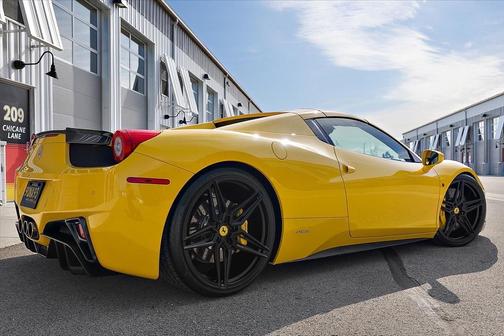 Yellow 2013 Ferrari 458 Spider Base