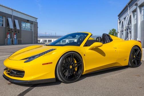 Yellow 2013 Ferrari 458 Spider Base