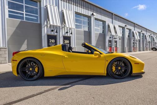 Yellow 2013 Ferrari 458 Spider Base