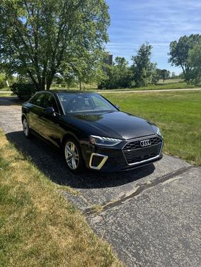 Black 2021 Audi A4 45 S line Premium Plus