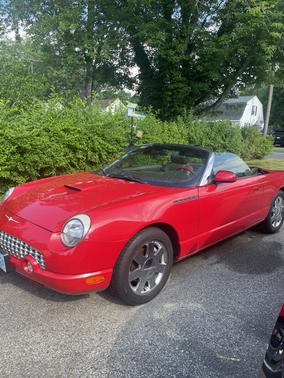 Red 2002 Ford Thunderbird Deluxe