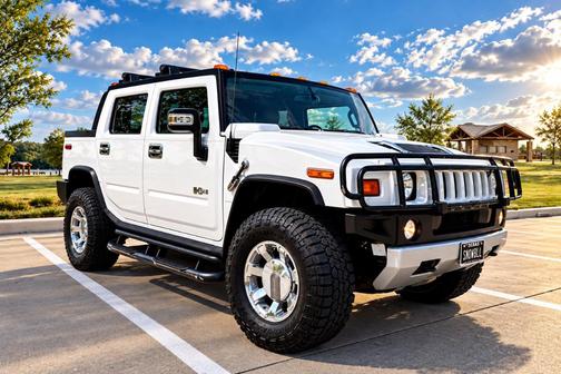 White 2008 Hummer H2 SUT