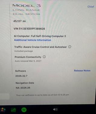 White 2023 Tesla Model 3 Long Range