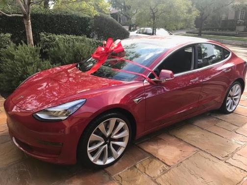 Red 2018 Tesla Model 3 Performance