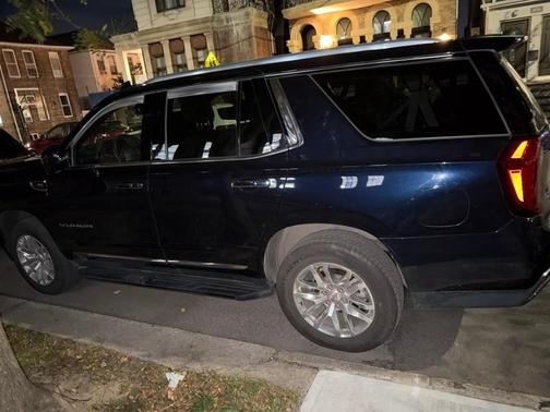 Blue 2022 GMC Yukon SLT